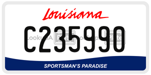 C235990  license plate in LA