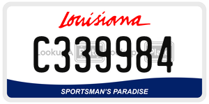 C339984  license plate in LA