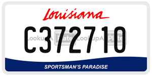 C372710  license plate in LA