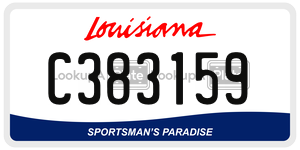 C383159  license plate in LA