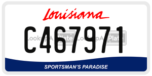 C467971  license plate in LA