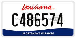 C486574  license plate in LA