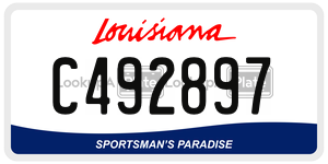 C492897  license plate in LA