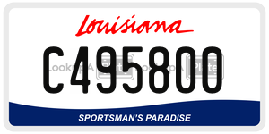 C495800  license plate in LA