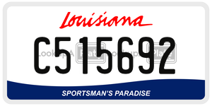 C515692  license plate in LA
