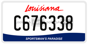 C676338  license plate in LA
