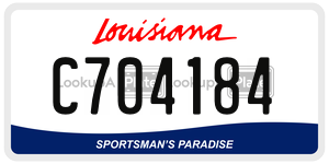 C704184  license plate in LA