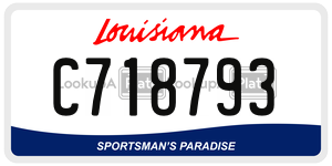 C718793  license plate in LA