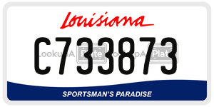 C733873  license plate in LA