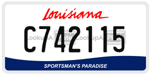 C742115  license plate in LA