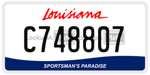 C748807  license plate in LA