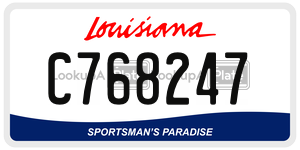 C768247  license plate in LA