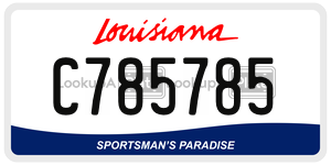 C785785  license plate in LA