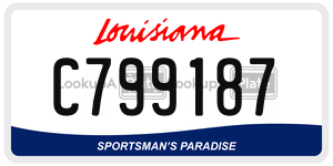 C799187  license plate in LA