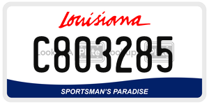 C803285  license plate in LA