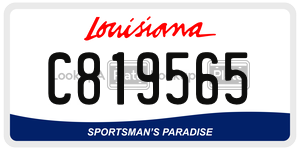 C819565  license plate in LA