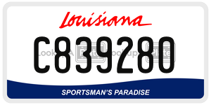 C839280  license plate in LA
