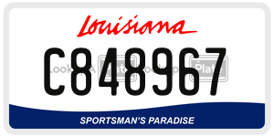 C848967  license plate in LA