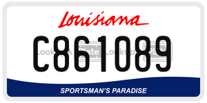 C861089  license plate in LA