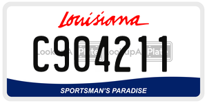 C904211  license plate in LA