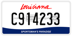 C914233  license plate in LA