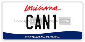 CAN1  license plate in LA