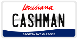 CASHMAN  license plate in LA