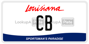 CB license plate in Louisiana