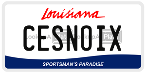 CESNOIX  license plate in LA