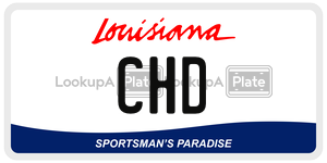 CHD  license plate in LA