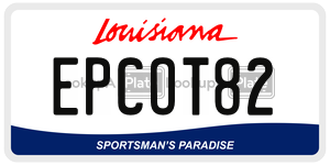 EPCOT82  license plate in LA
