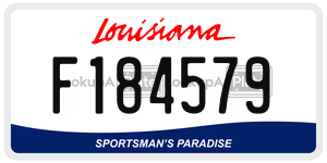 F184579  license plate in LA
