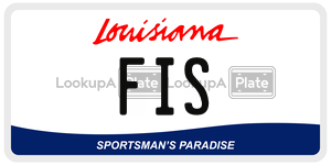 FIS  license plate in LA