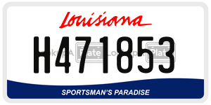 H471853  license plate in LA