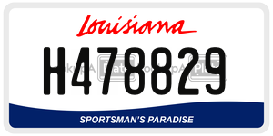 H478829  license plate in LA