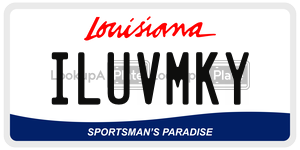 ILUVMKY  license plate in LA