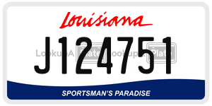 J124751  license plate in LA