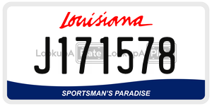 J171578  license plate in LA