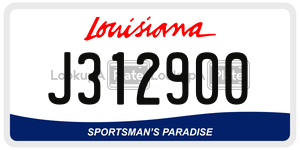 J312900  license plate in LA