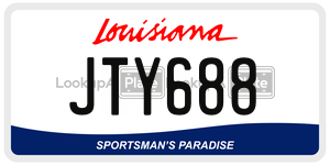 JTY688  license plate in LA