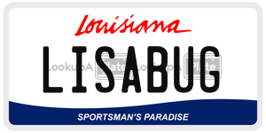 LISABUG  license plate in LA