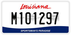 M101297  license plate in LA