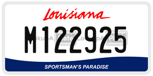 M122925  license plate in LA