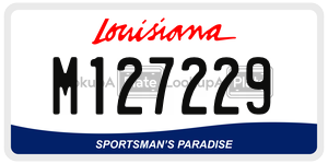M127229  license plate in LA