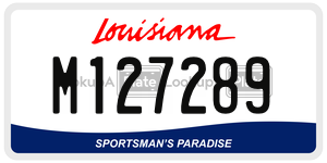 M127289  license plate in LA