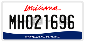 MH021696  license plate in LA