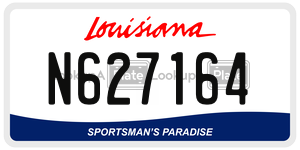 N627164  license plate in LA