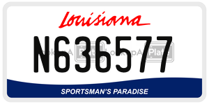 N636577  license plate in LA