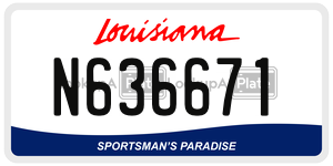 N636671  license plate in LA