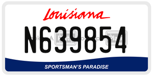 N639854  license plate in LA